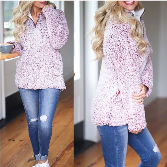 🚨LAST ONE! 🚨Sherpa Pullover Sweater - Picture 2 of 3